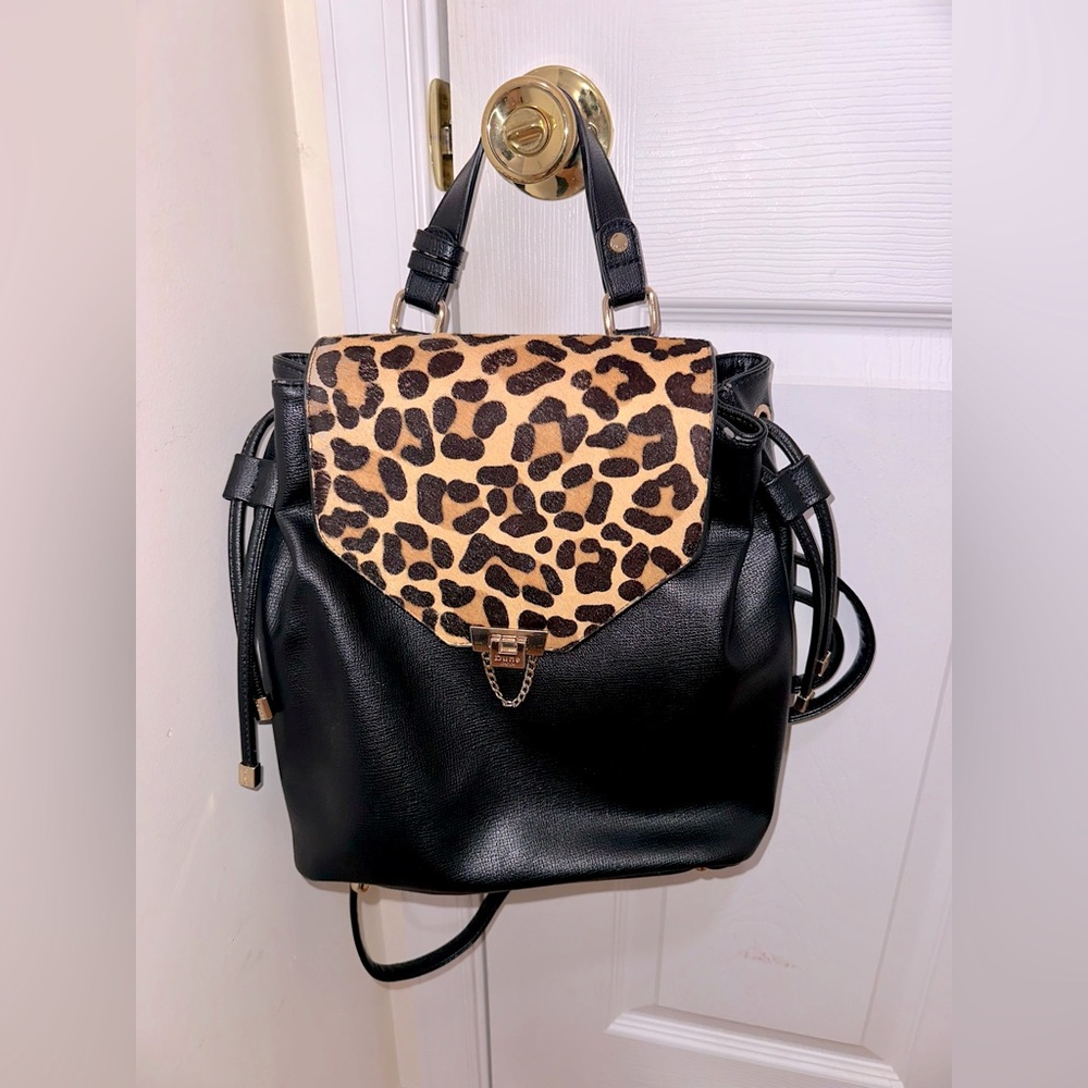 Animal Print Bag Backpack Purse